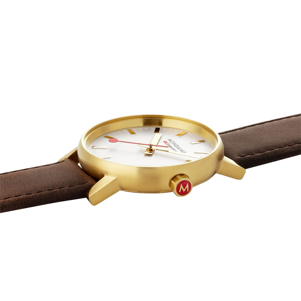 Thumbnail: Mondaine - #1 EVO2 SILV DIAL IPG CASE BRWN LEA 40mm