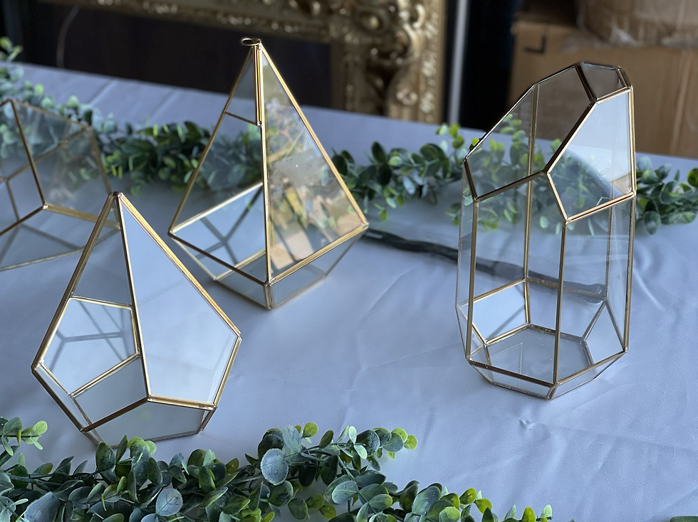 Thumbnail: Gold Geometric Terrariums 