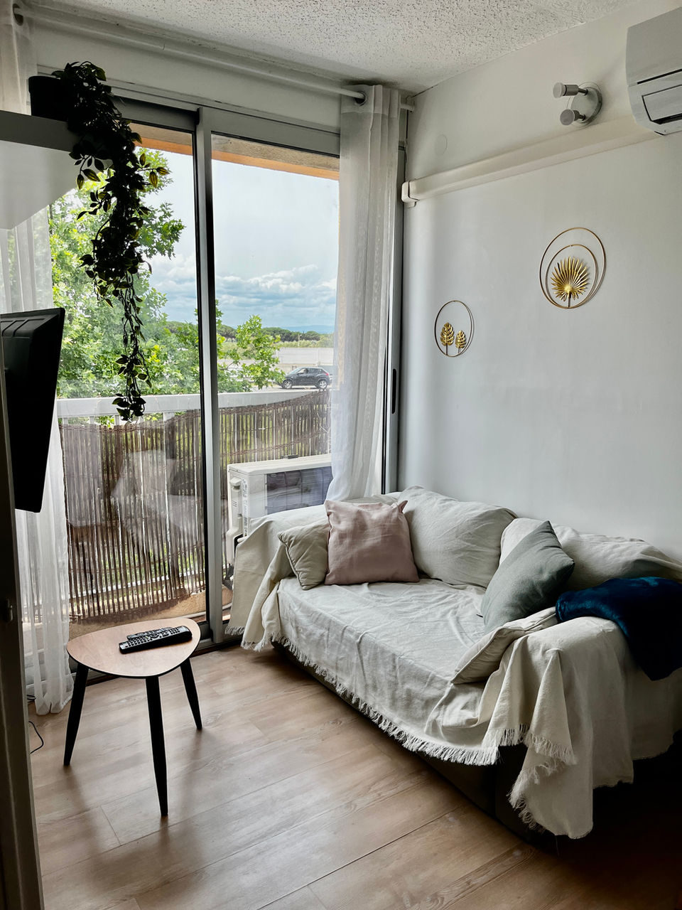 Studio à deux pas de la plage et du port de Carnon. Climatisé, avec parking privé.
