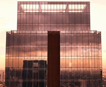 Corporate Finance Plaza Ortigas Center Grade-A office building with modern architecture, high-speed elevators, 100% backup power, podium gardens, flexible office layouts, prime commercial location in Metro Manila, ideal for corporate offices and business headquarters.