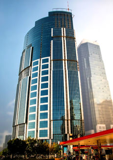 Alt: One Corporate Centre in Ortigas Center, Pasig City – a 54-storey Grade A, PEZA-accredited office tower developed by Amberland Corporation, offering premium office spaces for rent with modern amenities, strategic location, and world-class business facilities along Meralco Avenue.
