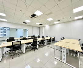 This image features an available office space for rent in Century Diamond Tower, Makati, ideal for BPO or IT-BPM. A premium PEZA-accredited office for lease in Century Diamond Tower, Makati CBD, is displayed. The visual shows a flexible workspace solution inside Century Diamond Tower, suitable for corporate use in Metro Manila. This image presents an efficient high-density office floor plate available for lease in Century Diamond Tower, Makati.