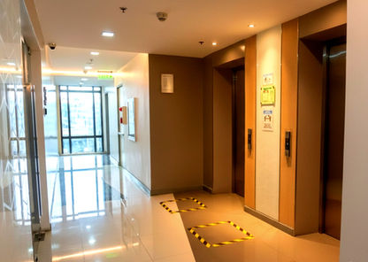 Keyland Arnaiz building in Makati CBD, modern office building ideal for BPO companies and corporate offices, prime location with easy access to major roads, fully equipped commercial office spaces, business-ready environment, professional workplace setting.