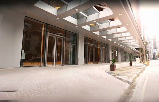Corporate Finance Plaza Ortigas Center Grade-A office building with modern architecture, high-speed elevators, 100% backup power, podium gardens, flexible office layouts, prime commercial location in Metro Manila, ideal for corporate offices and business headquarters.