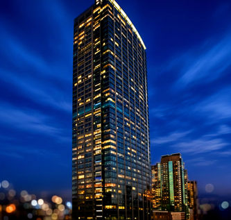 PBCOM Tower Makati CBD office space for rent, Class A skyscraper and second tallest building in the Philippines, PEZA-certified with BPO-grade facilities including 100% backup power, multiple telecom risers, fiber optic backbone, 24/7 security, and modern fire protection, located along Ayala Avenue corner Rufino in the heart of the Makati financial district.