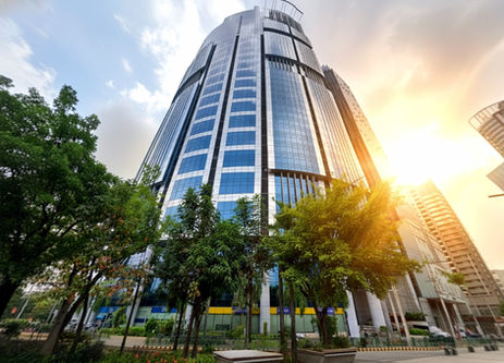 Alt: One Corporate Centre in Ortigas Center, Pasig City – a 54-storey Grade A, PEZA-accredited office tower developed by Amberland Corporation, offering premium office spaces for rent with modern amenities, strategic location, and world-class business facilities along Meralco Avenue.
