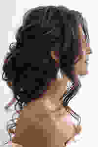 perfect hairdo soft curls updo for indian and pakistani weddings