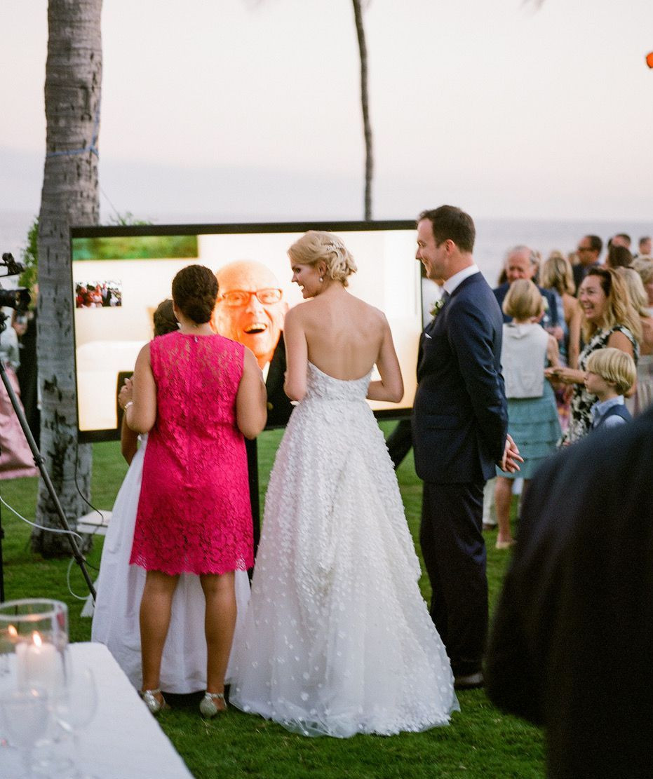 Small wedding live streaming video