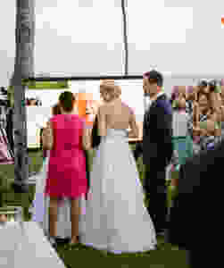 Small wedding live streaming video