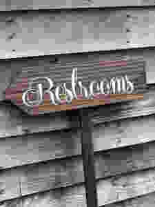 Wedding Decor Ideas Restroom Sign