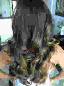 hair down with soft curls hairstyle for weddings and parties