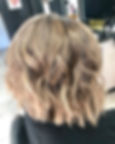 Sun kissed Balayage and cut by _hairby_n
