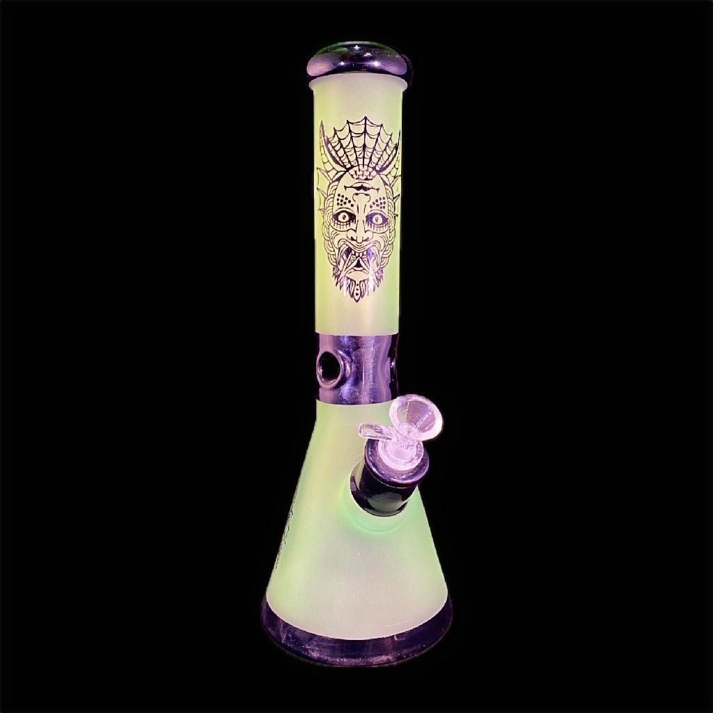 Lime Green Beaker Bong | 13 Inches