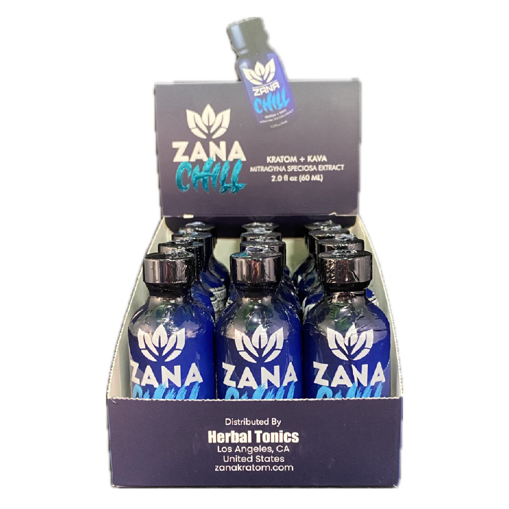 Zana Chill | Kratom + Kava Extract Shot | 2 fl oz