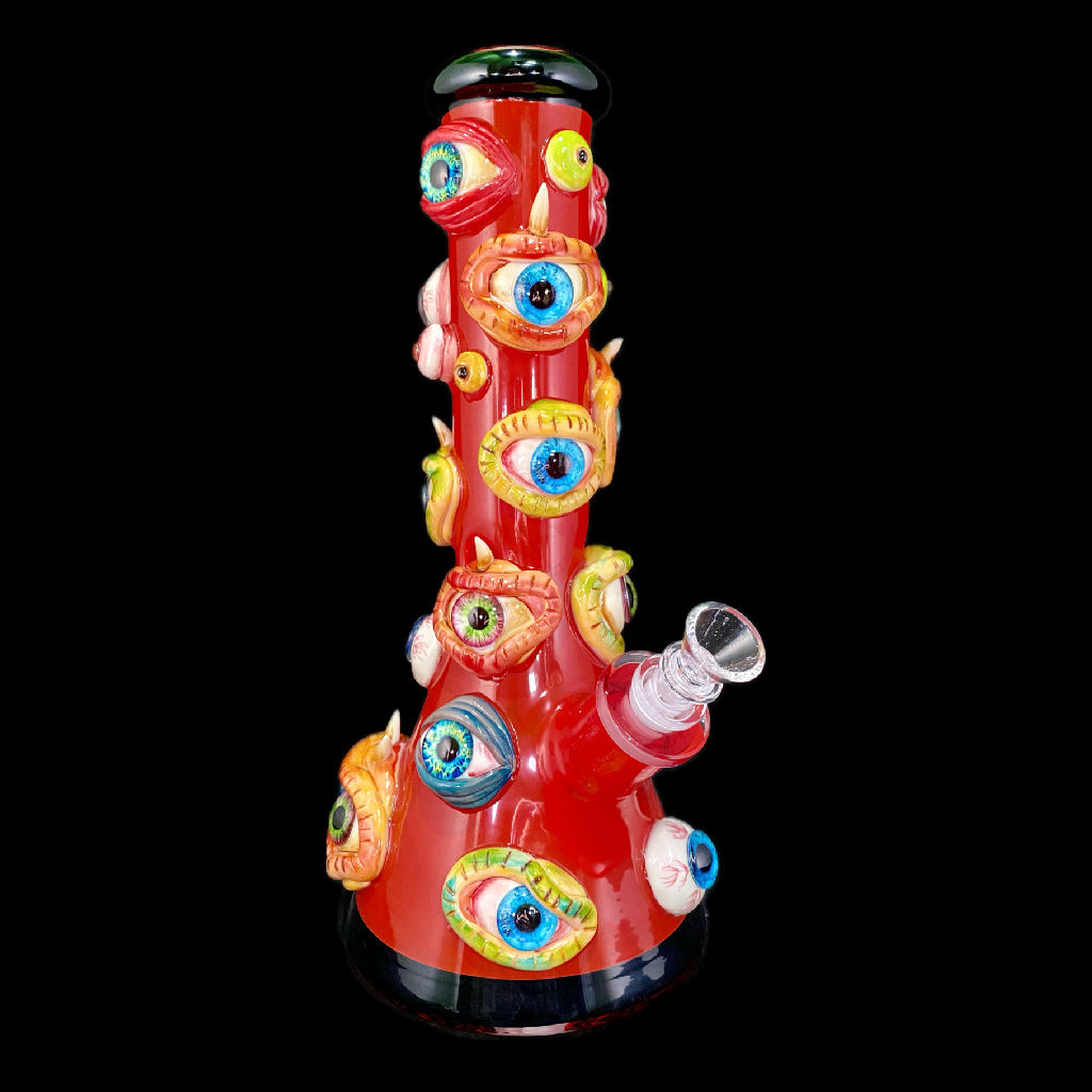 3D Eyes Beaker Bong | 12 Inches
