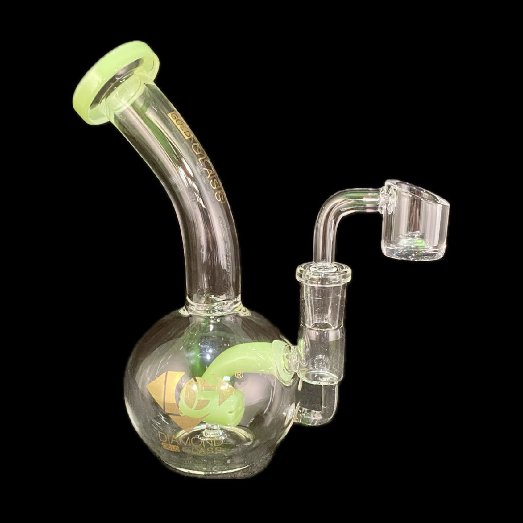 Diamond Gold Glass | Dab Rig | 6 Inches