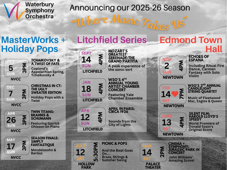 Announcing WSO's 2025/26 Season & Calendar Dates!