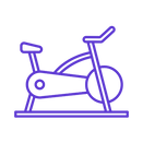 scarborough spin bike purple icon