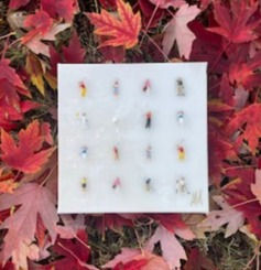 art on top of leaves