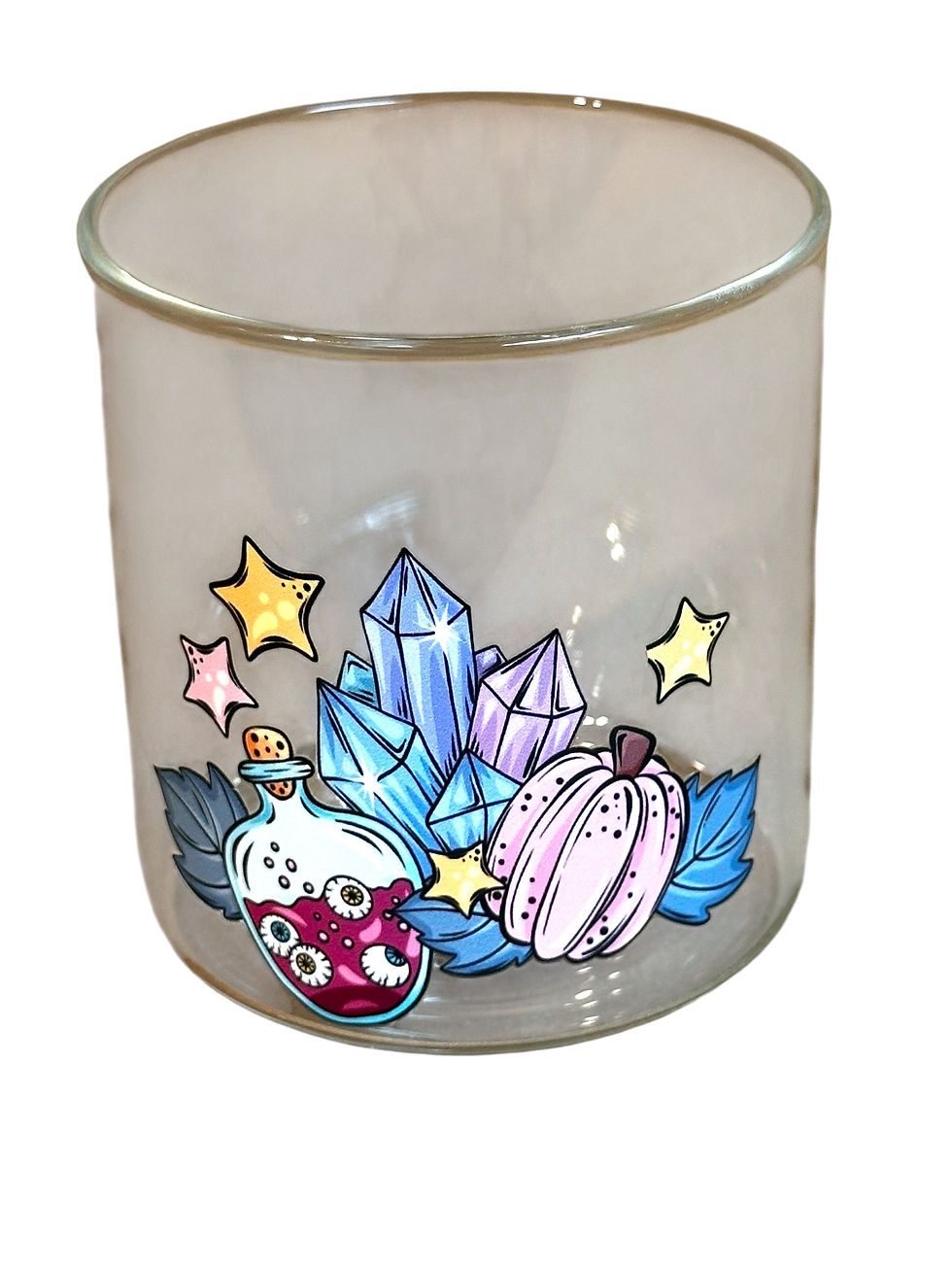 Thumbnail: Magic Potion - Small Stash Jar with hand painted mandala wooden lid