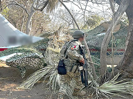 Interceptan avioneta con más de media tonelada de cocaína en Oaxaca