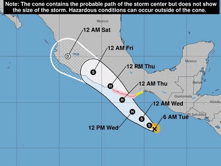 Guerrero activa protocolos ante la amenaza de la tormenta tropical “Erick”