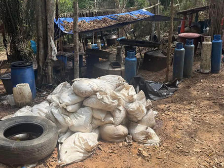 Inhabilitan laboratorio clandestino en Atoyac; aseguran 166 kilos de metanfetamina
