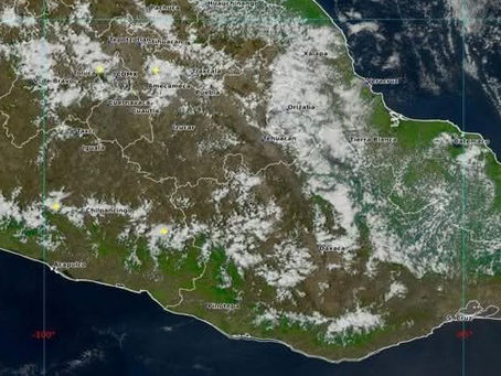 Vaguada y humedad del Pacífico generarán lluvias y tormentas en Guerrero