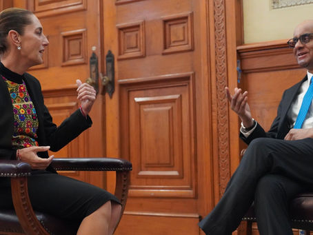 México y Singapur estrechan lazos; Sheinbaum recibe a Shanmugaratnam en Palacio Nacional