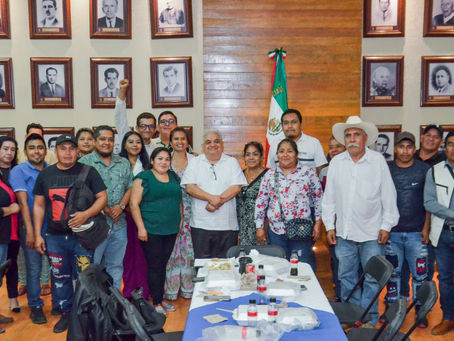 Se reúne alcalde de Chilpancingo con el Frente Unido de Comisarios