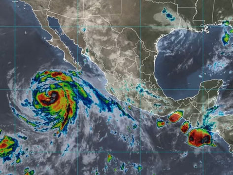 Huracán Marie se intensifica frente a Baja California Sur