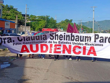 Vecinos de Acapulco marchan rumbo a CDMX; exigen audiencia con Sheinbaum