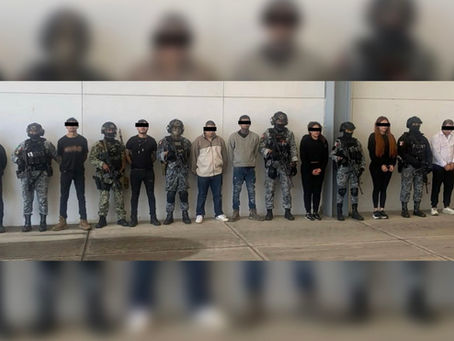 Detienen a nueve presuntos integrantes del CJNG en Michoacán
