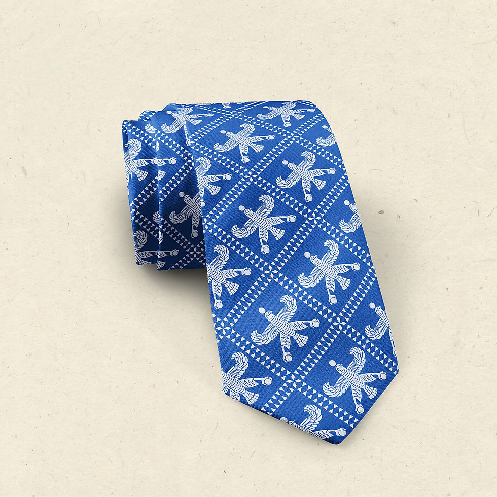 Thumbnail: Blue Shahbaz Silk Tie