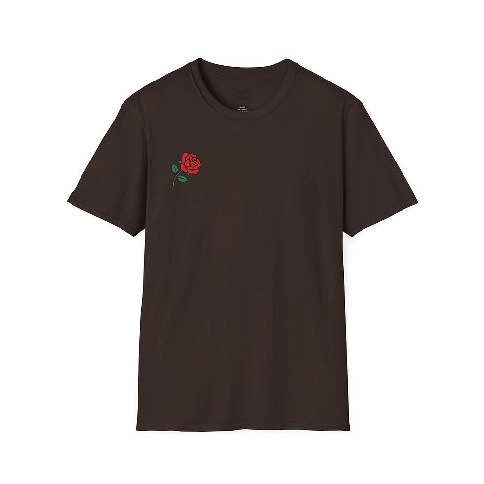 Thumbnail: Soft Rose Unisex T-Shirt | Floral Graphic Tee for Casual Wear