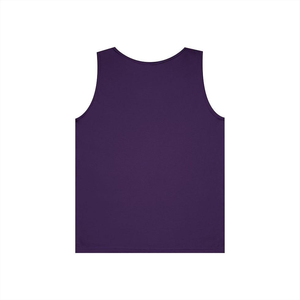 Thumbnail: Nologo Minimalist White Tank Top — Small Chest 'Nologo' Script