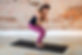 Yoga teacher Marda in chair pose