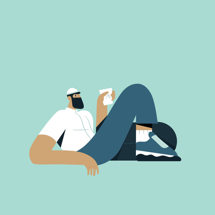 McDonald's character drinking coffee, Coffee illustration, McDonald's character