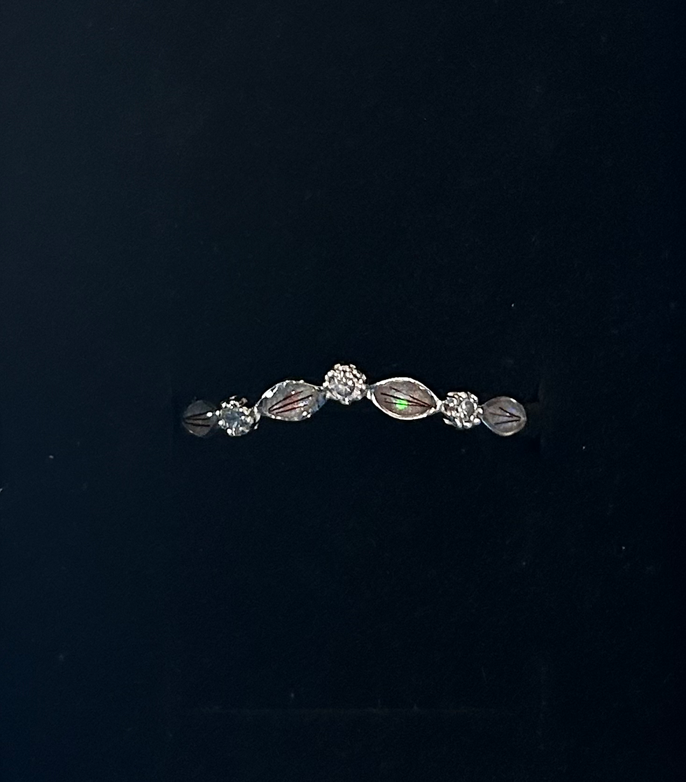 Marquise band wishbone ring