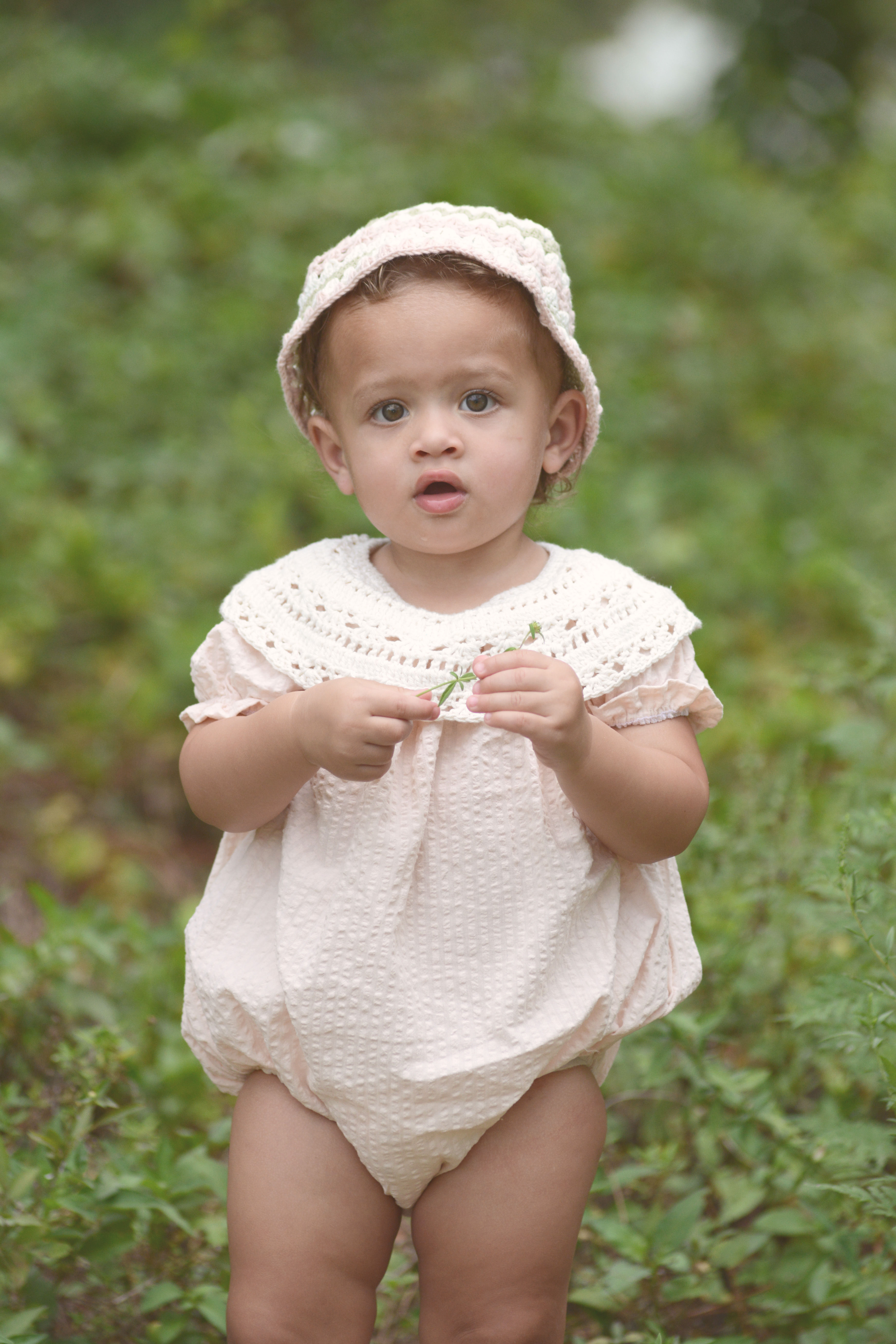 Lucia Crochet Baby Romper