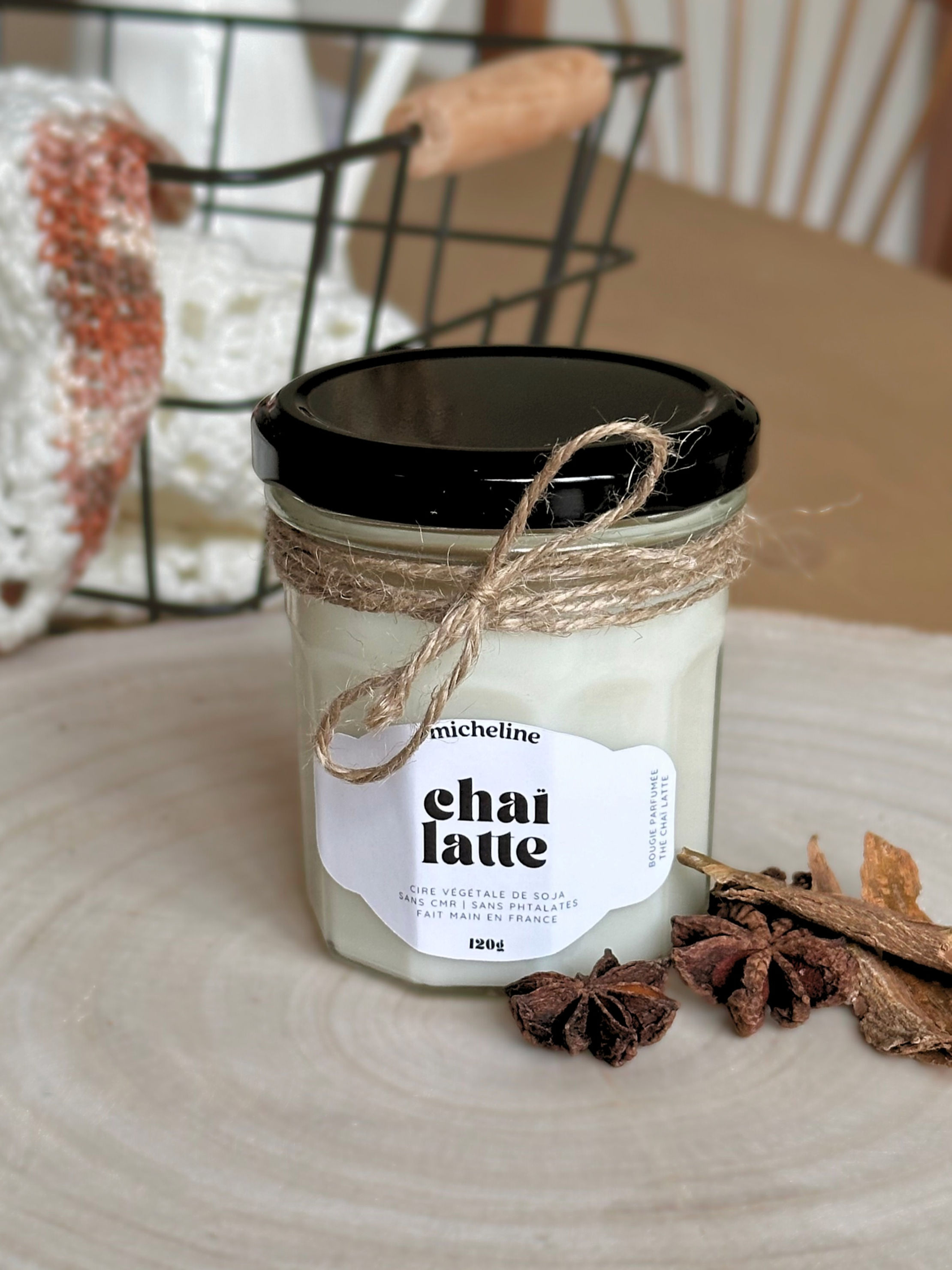 Chaï latte - Bougie parfumée senteur Chaï latte