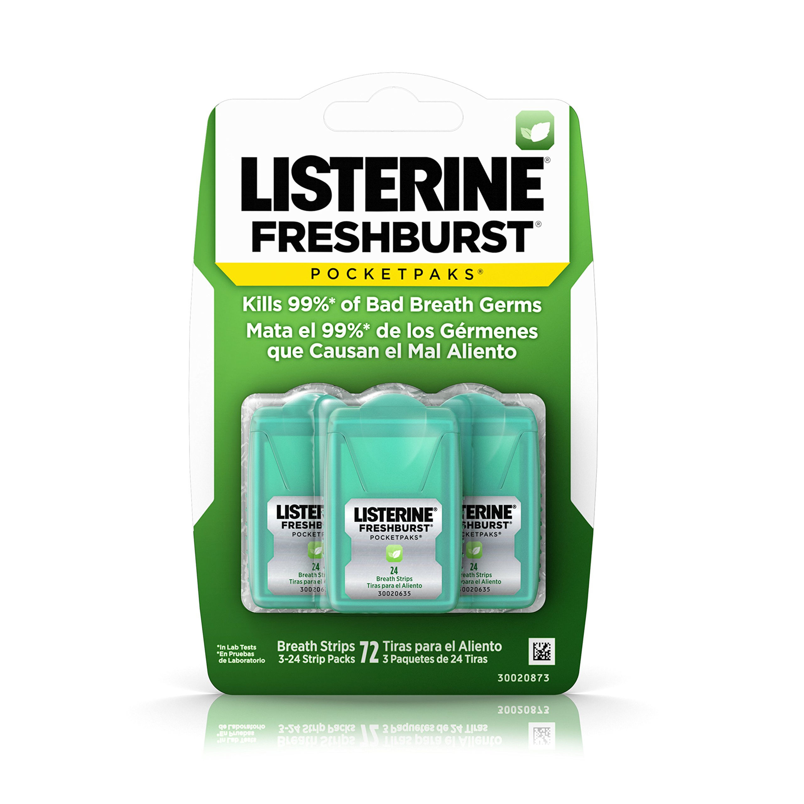 Listerine Pocketpaks Fresh Burst Pack of 72 Count by Listerine