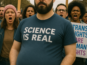 Bearded “Expectant Father” Accuses RFK of Denying Science While Cradling His Imaginary Womb