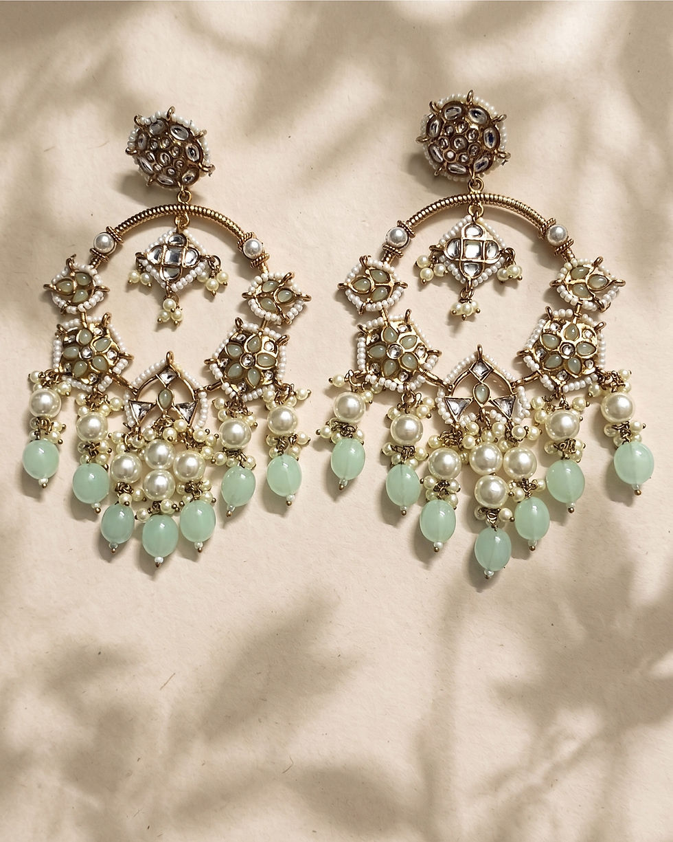 Thumbnail: Teal n Pearl Chandbalis