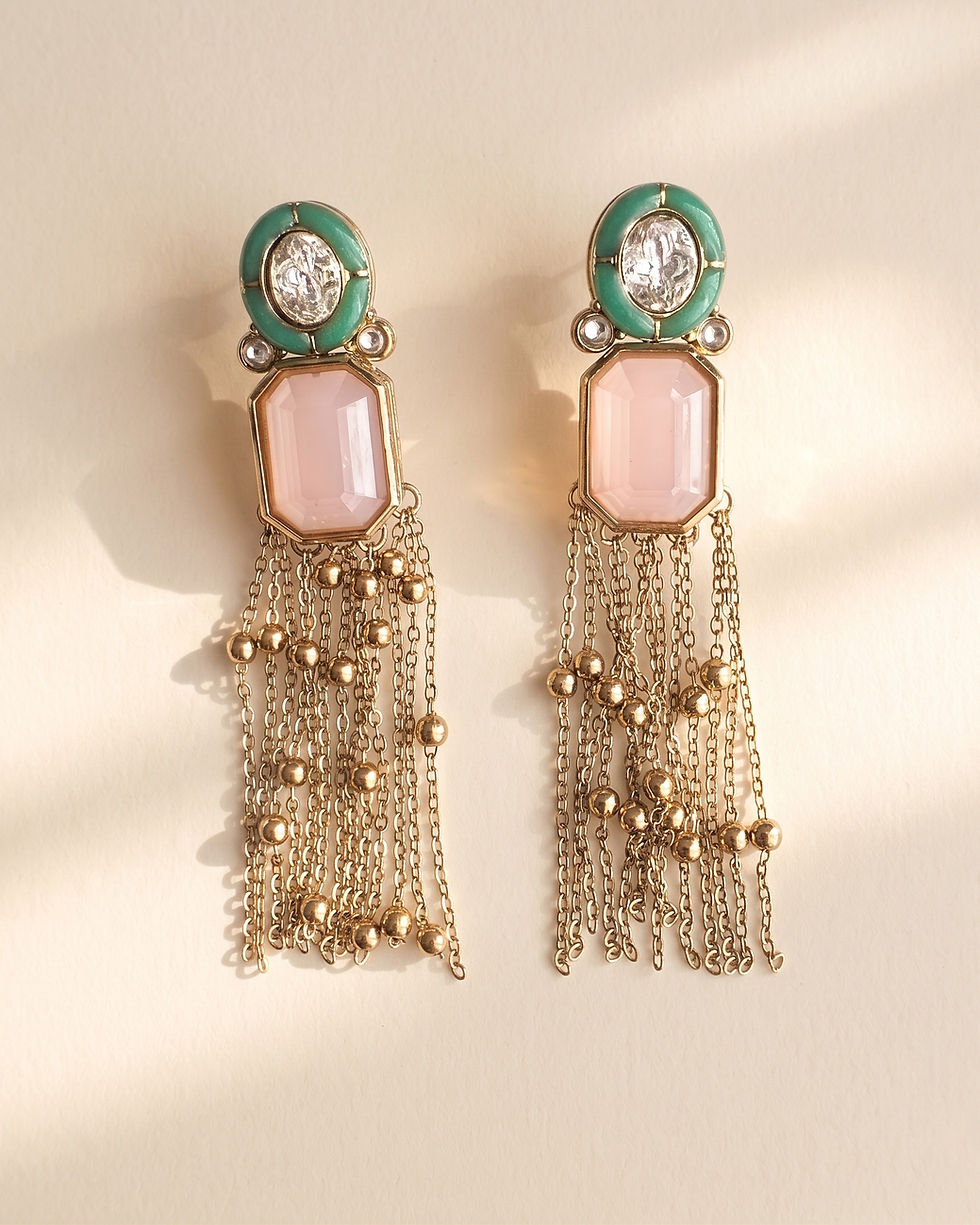 Thumbnail: Multi-Stone Drop Earrings