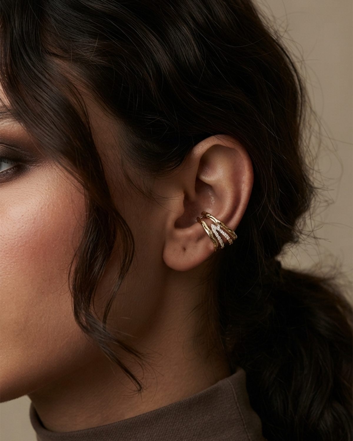 Multi layered Statement Earcuff
