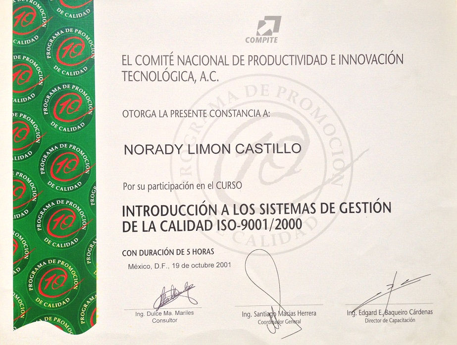 Curso de ISO 9001 / 2000