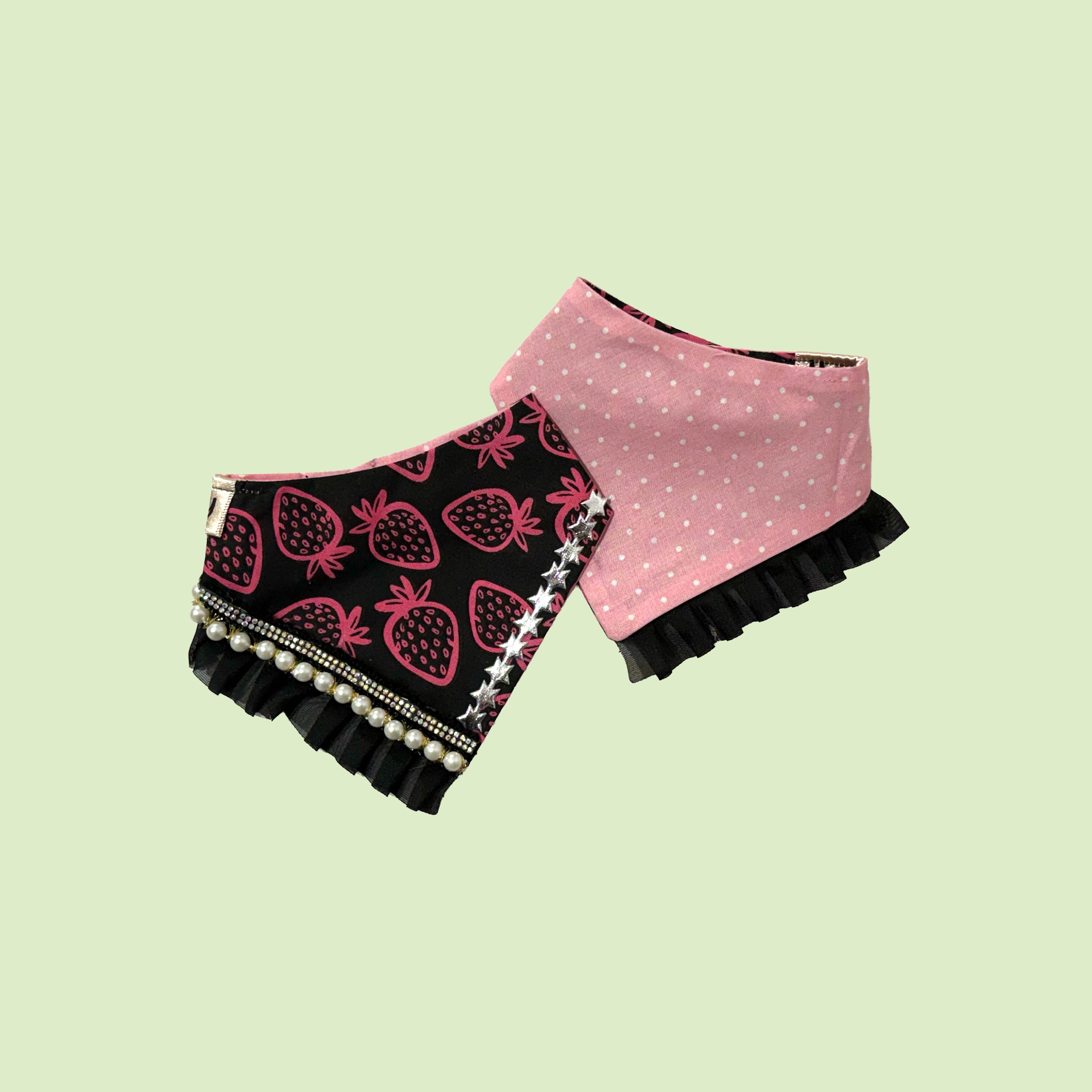 Strawberry Noir Ruffles