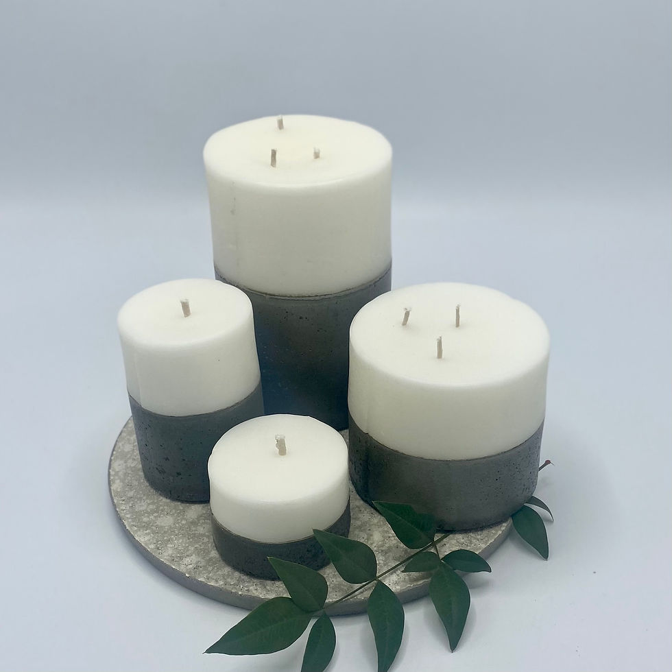 Miniatura: SET 4 VELAS BLANCAS