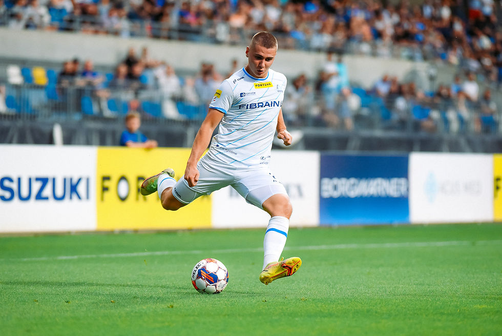 Fot.2: Członek LABOteam i piłkarz Stali Rzeszów – Patryk Warczak.